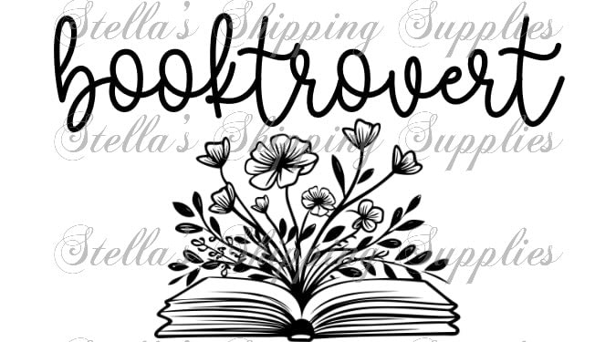 2.25x1.25” Booktrovert Thermal Stickers