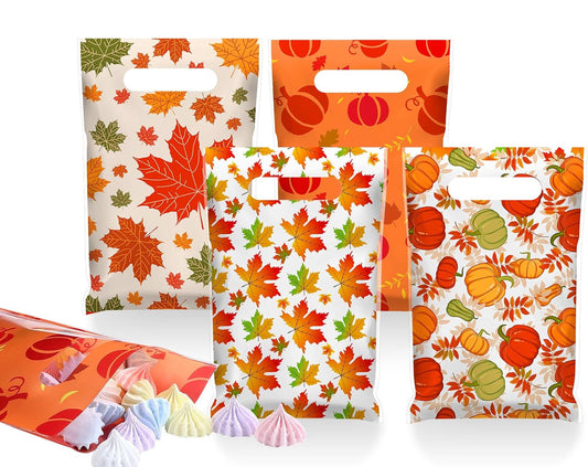 6.3x9.8” Assorted Fall Merch Bags
