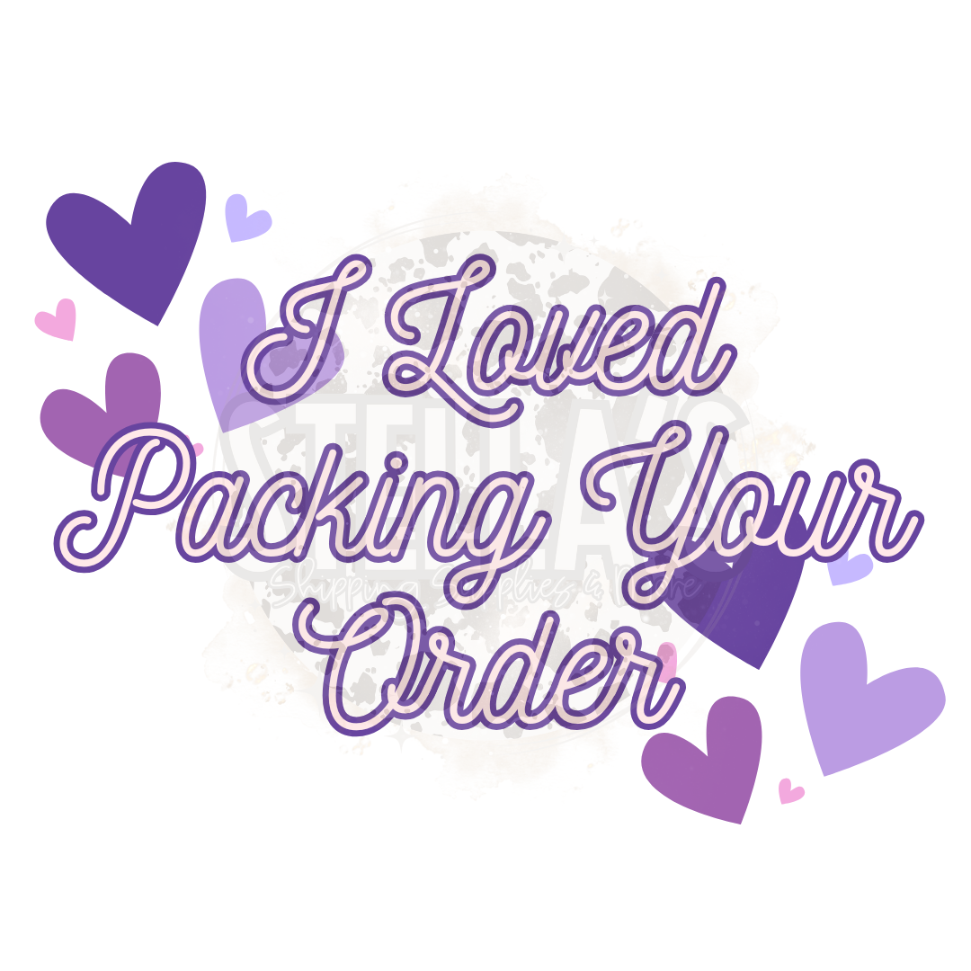 Packing Order Sticker