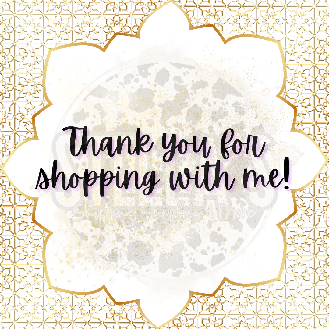 Ty For Shopping With Me Stickers