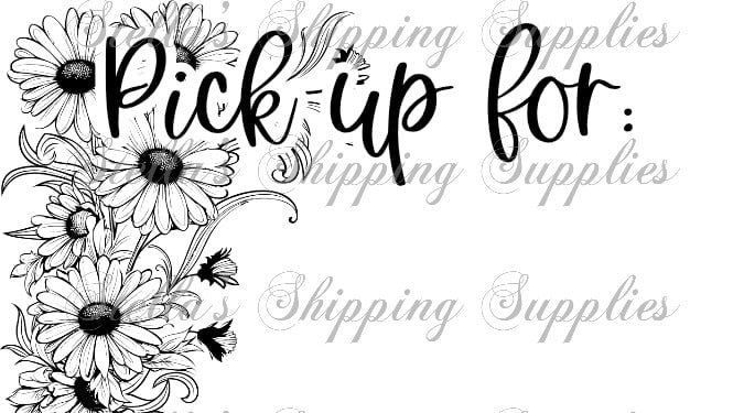 2.25x1.25” PU Sunflower Thermal Stickers