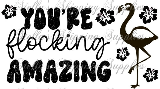 2.25x1.25” Flocking Amazing Thermal Stickers