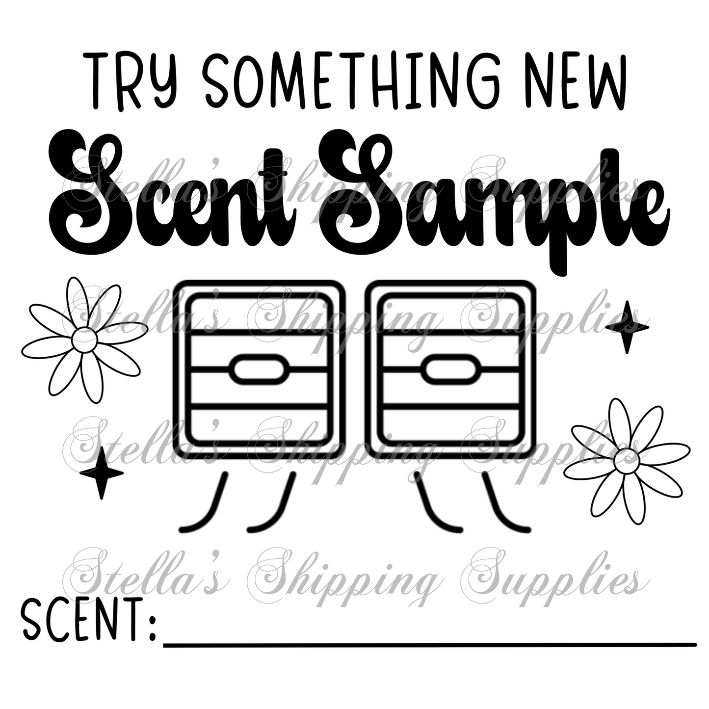 2.25x1.25” Scent Sample Thermal Stickers