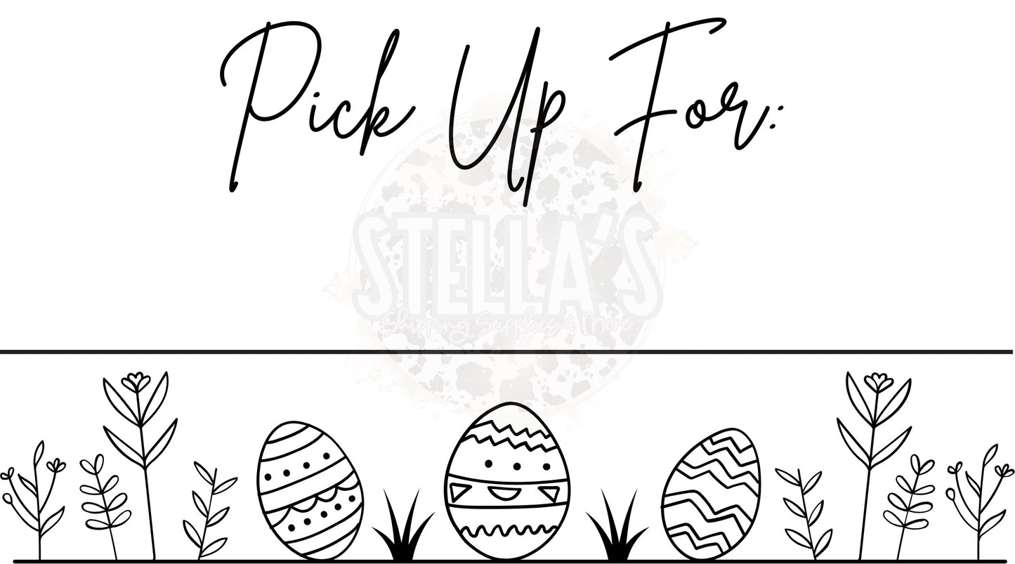 2.25x1.25” New Easter Pickup Thermal Stickers