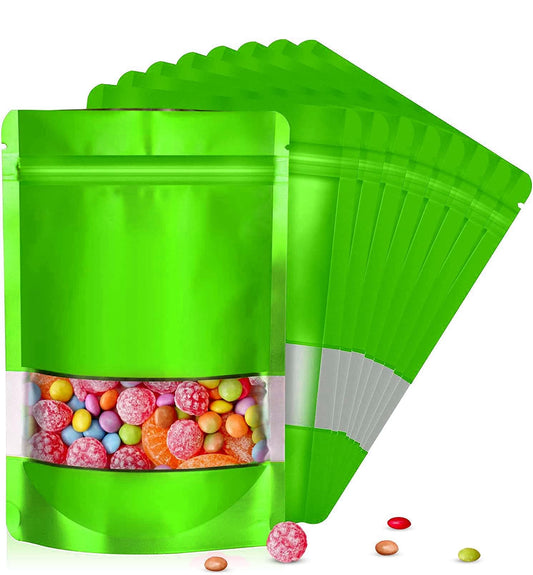 7.1x10.2” Green Holo Resealable Bag