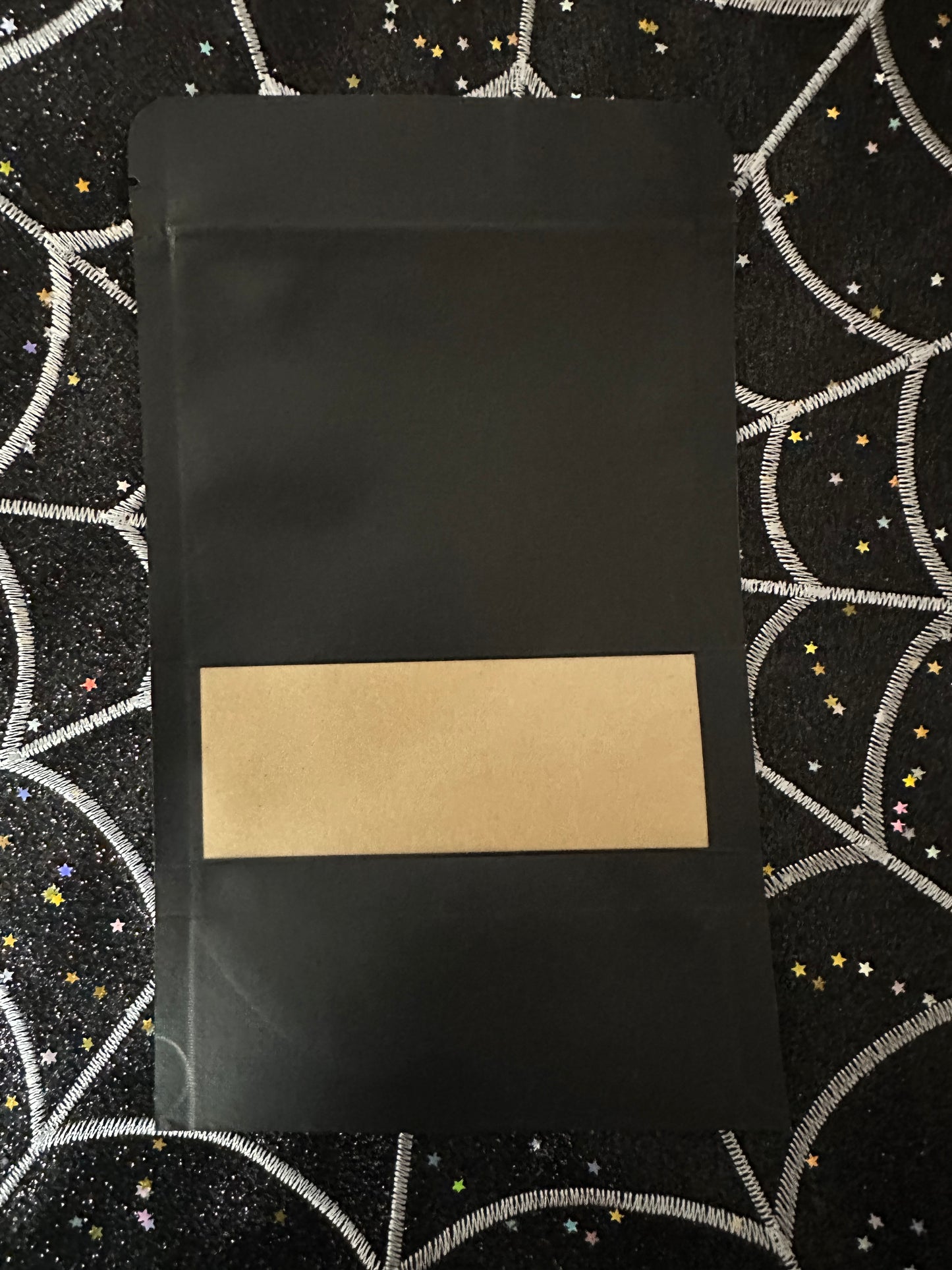 4.75x7.75 Black Kraft Resealable Bags