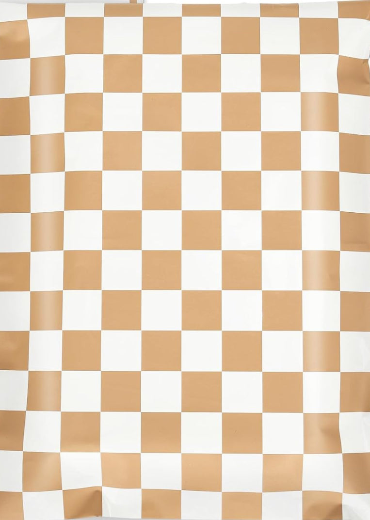 10x13 Neutral Checkered