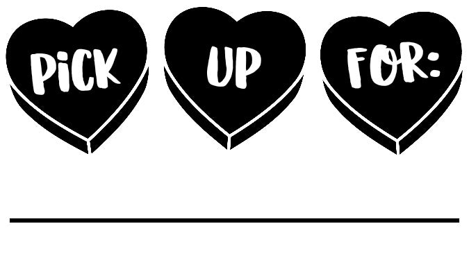 Valentine Pickup - Hearts Thermal Stickers