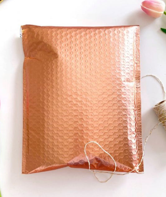 8.5x12 Rose Gold Bubble Mailer