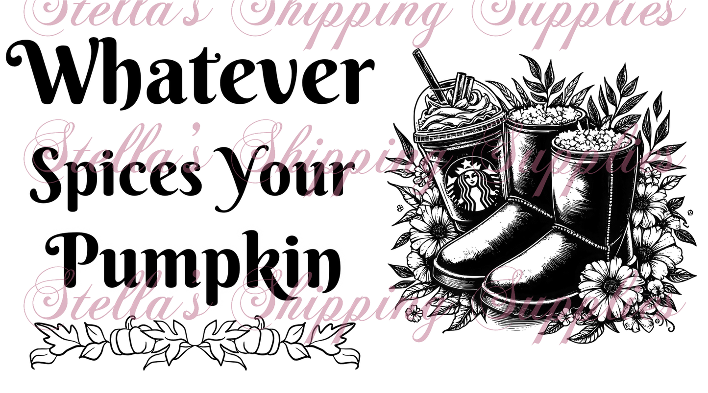 Spices Your Pumpkin Thermal Stickers