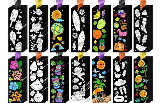 DIY Black Coloring Bookmark