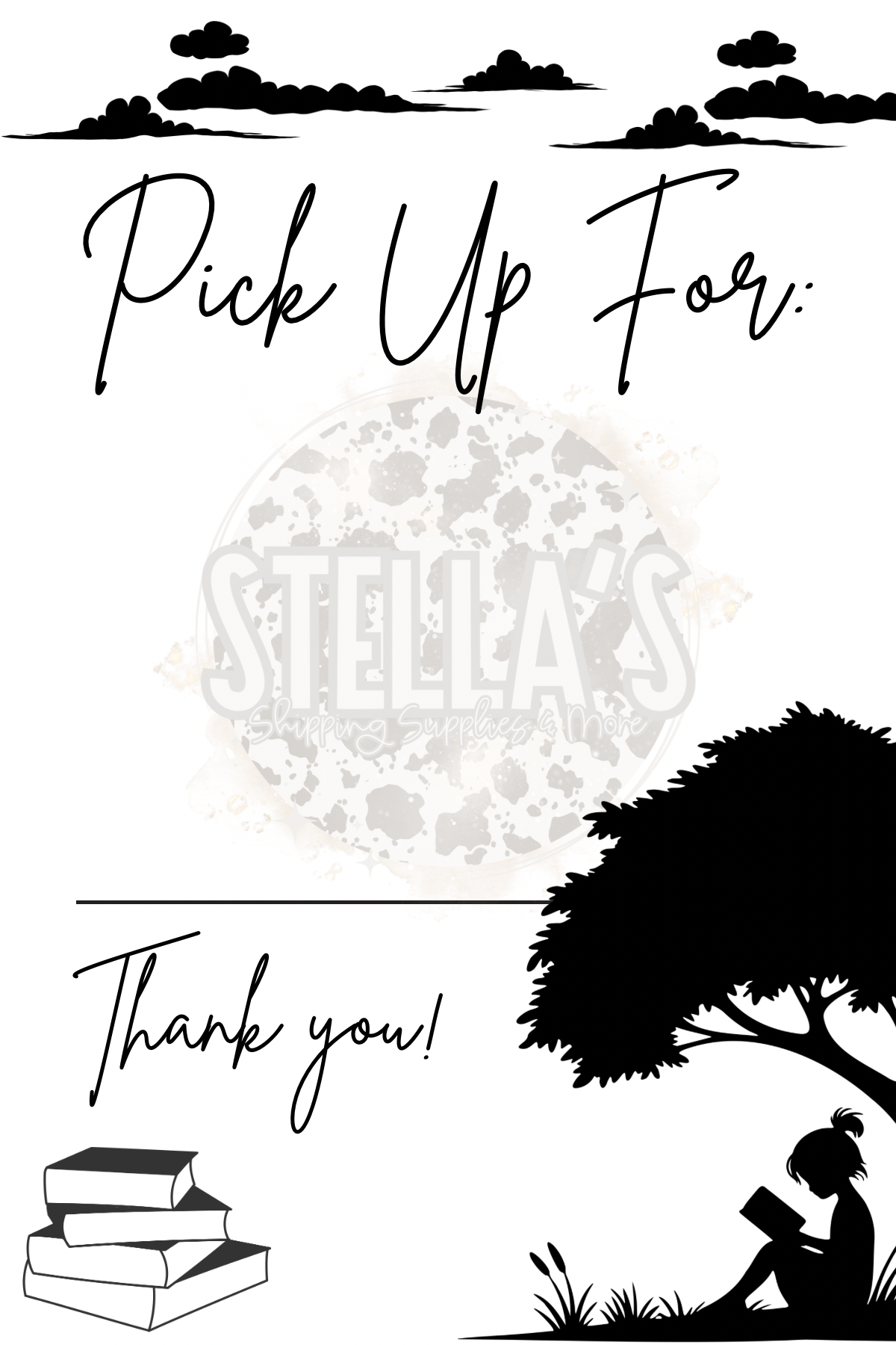 4x6 Book Lovers Pickup Thermal Sticker