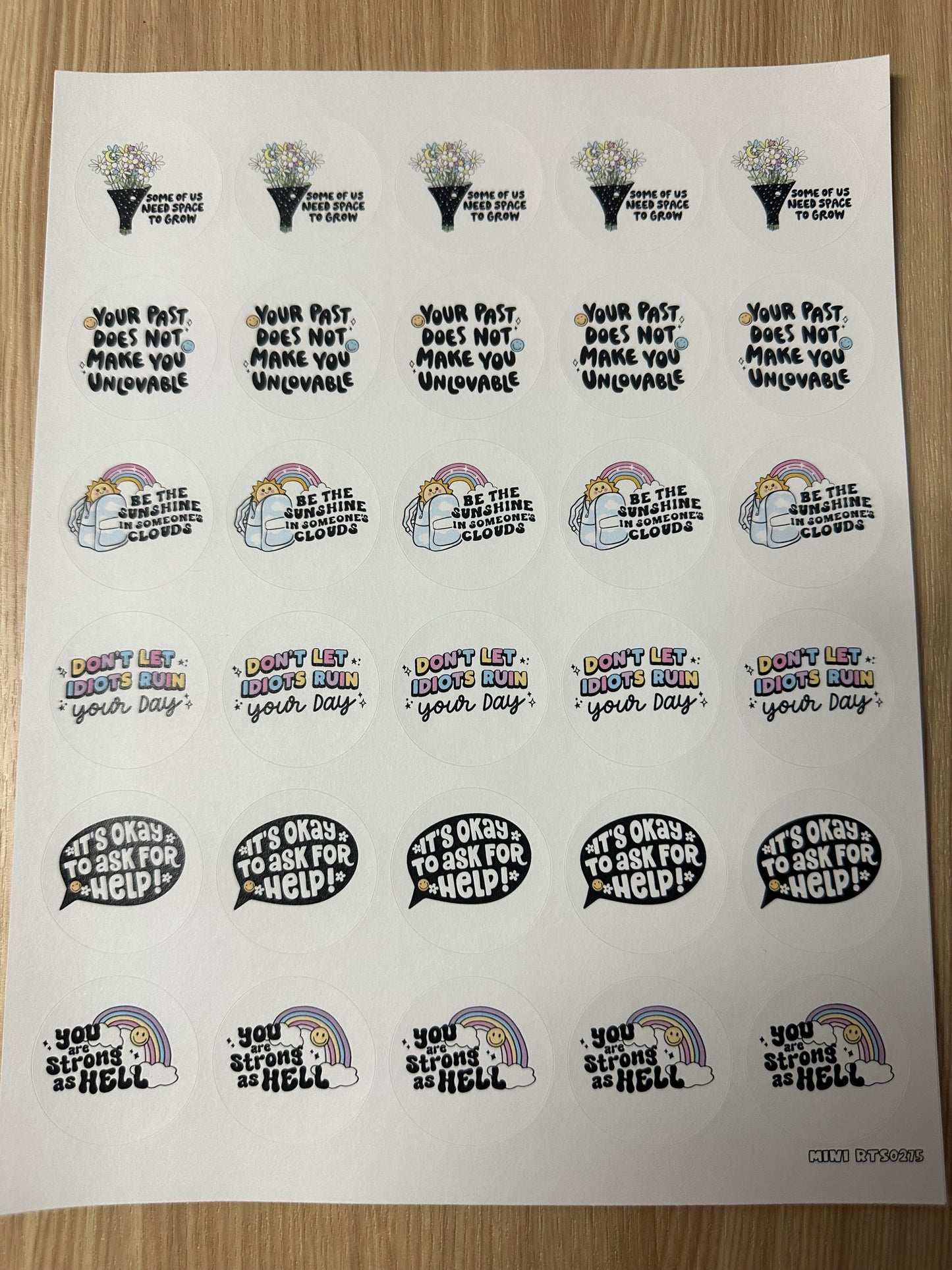 Assorted Inspo Sticker Sheet