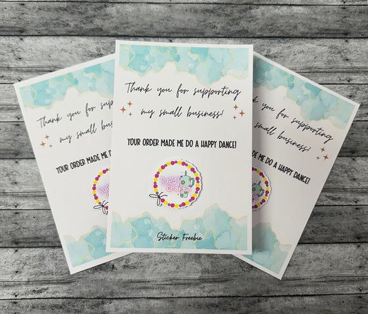 Custom Freebie TY Cards