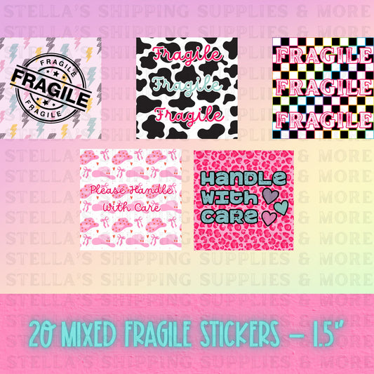Trendy Fragile Stickers