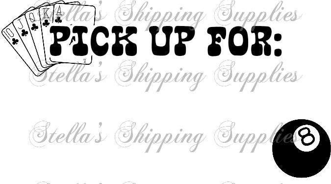 2.25x1.25” 8 Ball Thermal Stickers