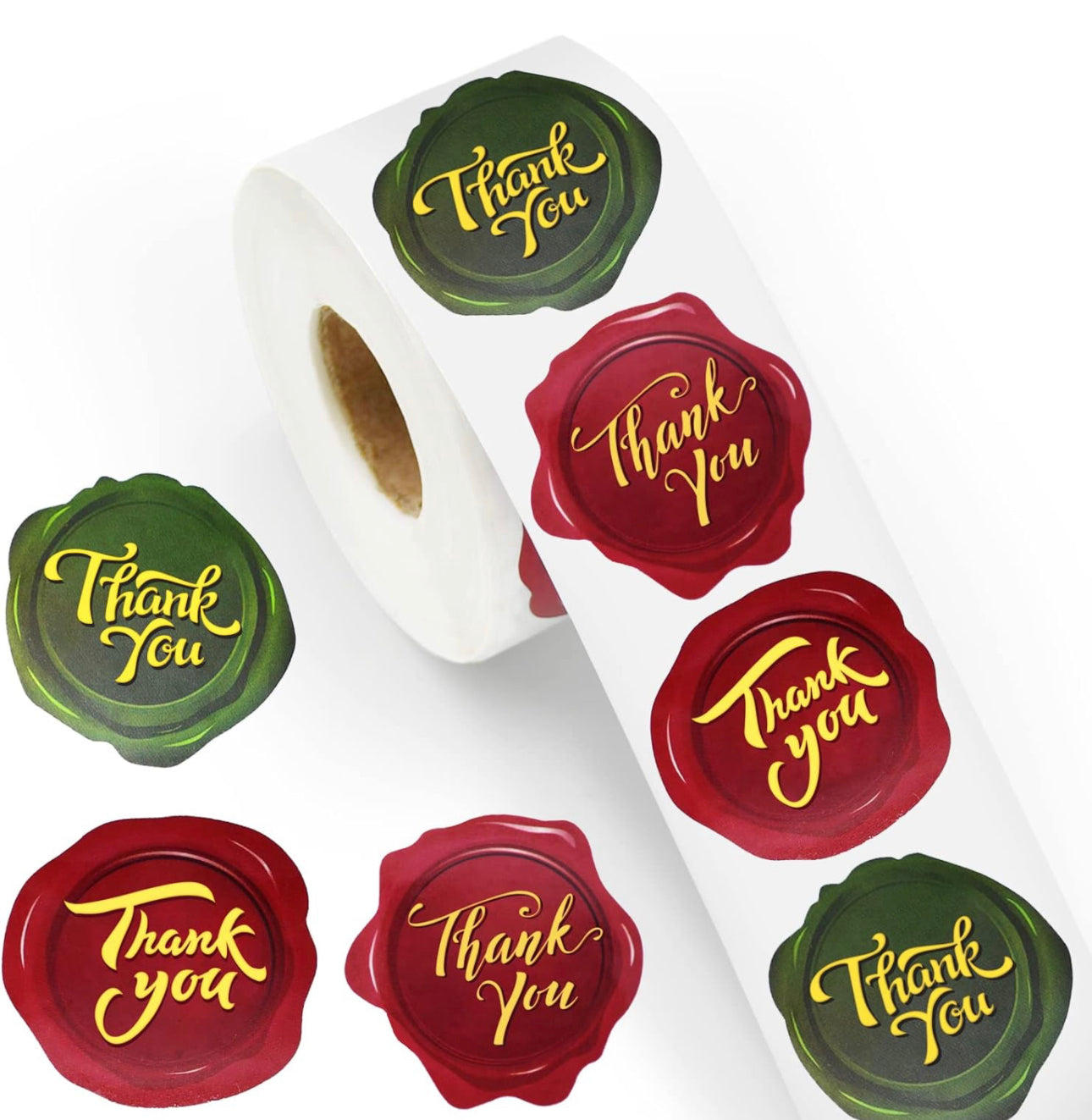 Faux Wax Seal TY Stickers