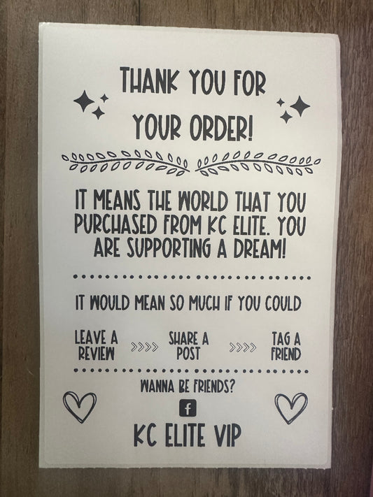 Custom 4x6 Thermal Stickers - PLEASE READ DESCRIPTION