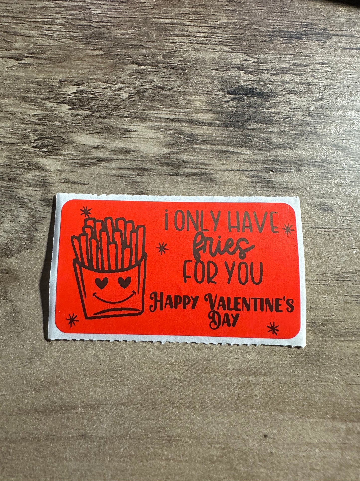 Fries Thermal Stickers