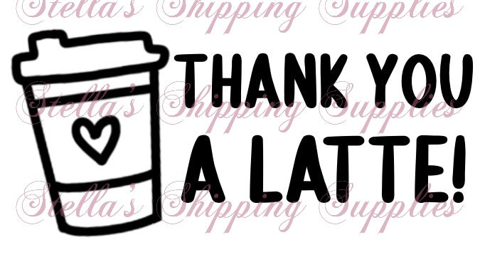 Latte Thermal Stickers