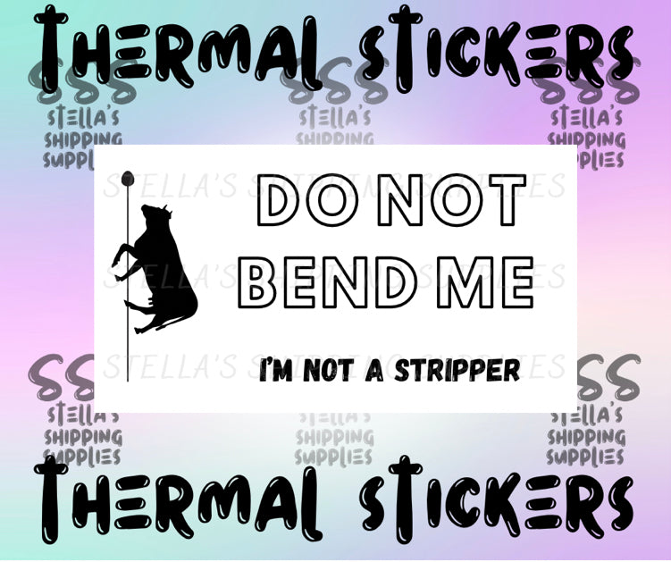 Dancing Cow Thermal Stickers