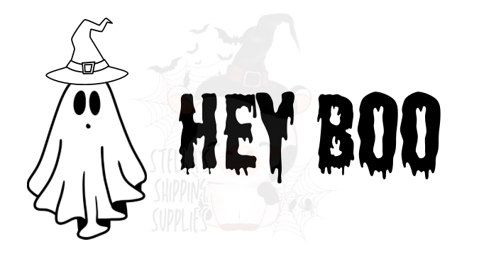 Hey Boo Thermal Stickers