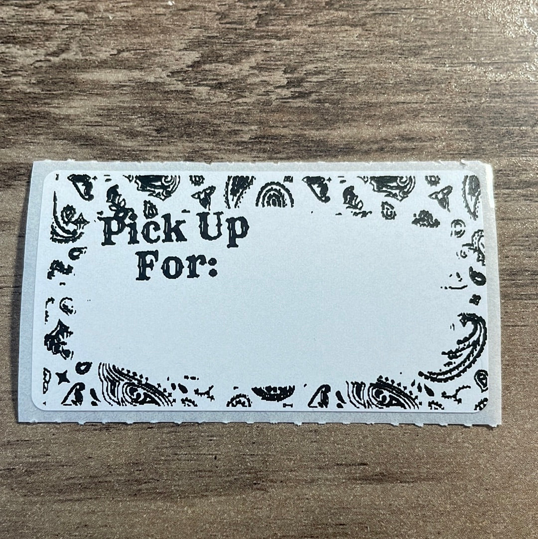 Bandana Local Pickup Thermal Stickers