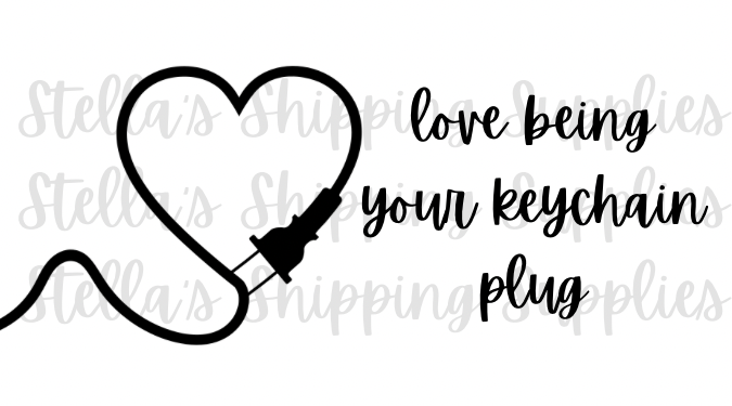 Keychain Plug Thermal Stickers