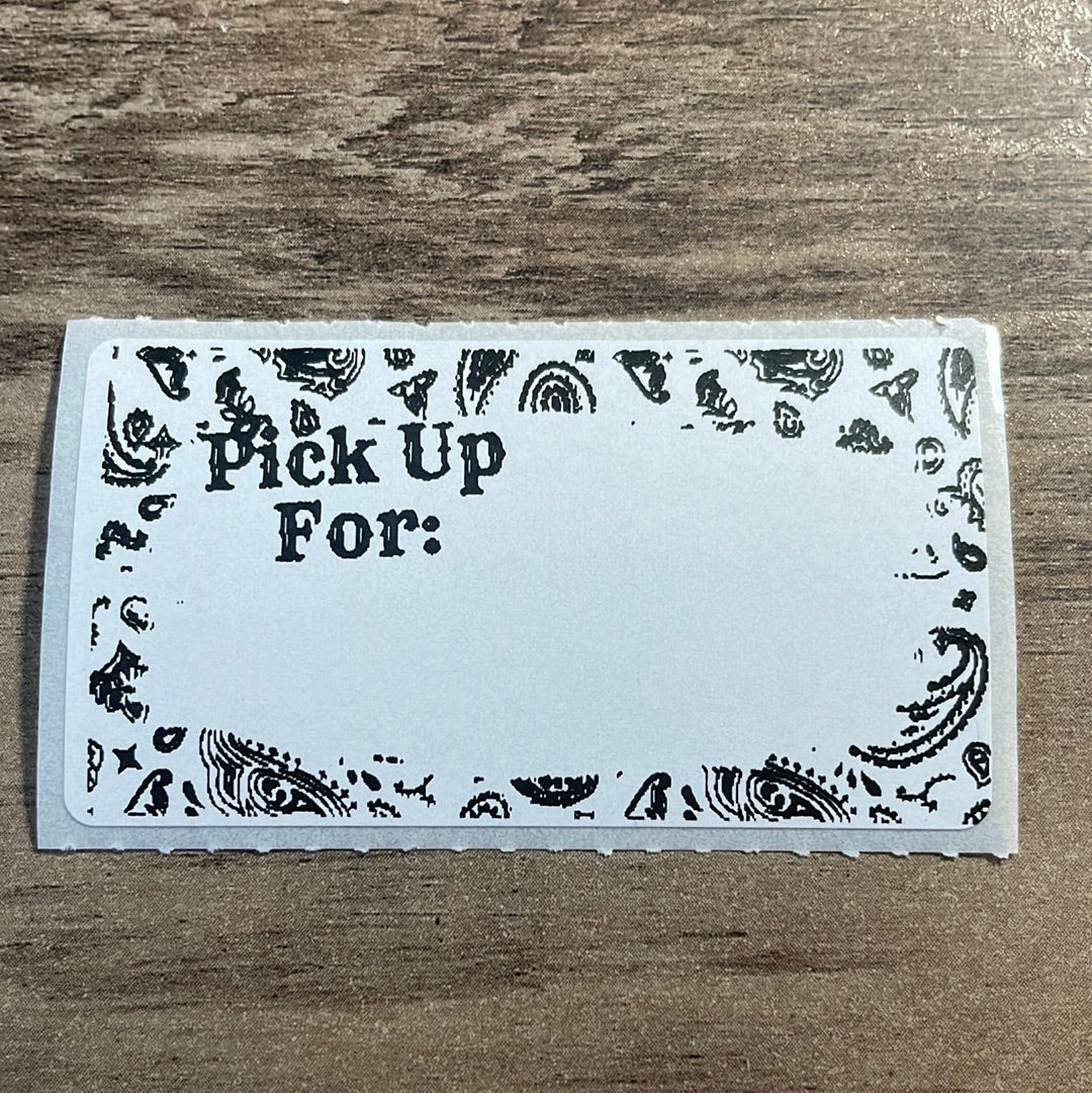 Bandana Local Pickup Thermal Stickers