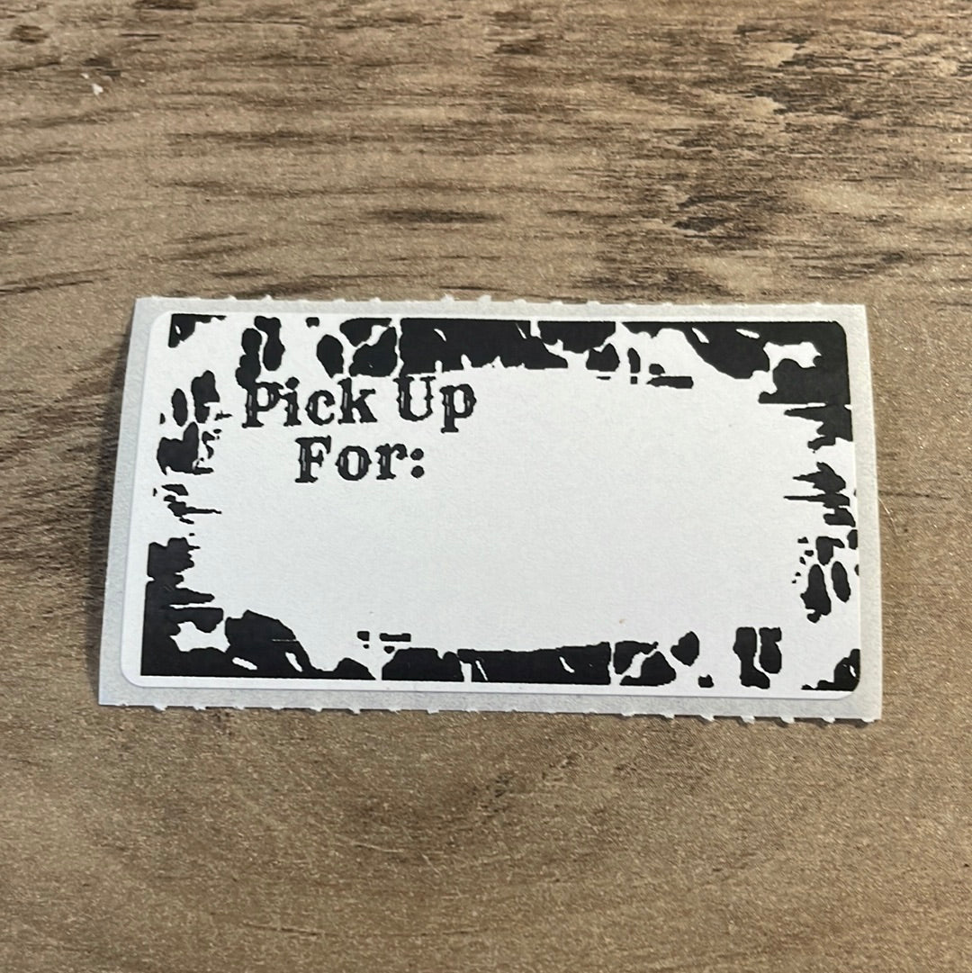 Cowhide Local Pickup Thermal Stickers