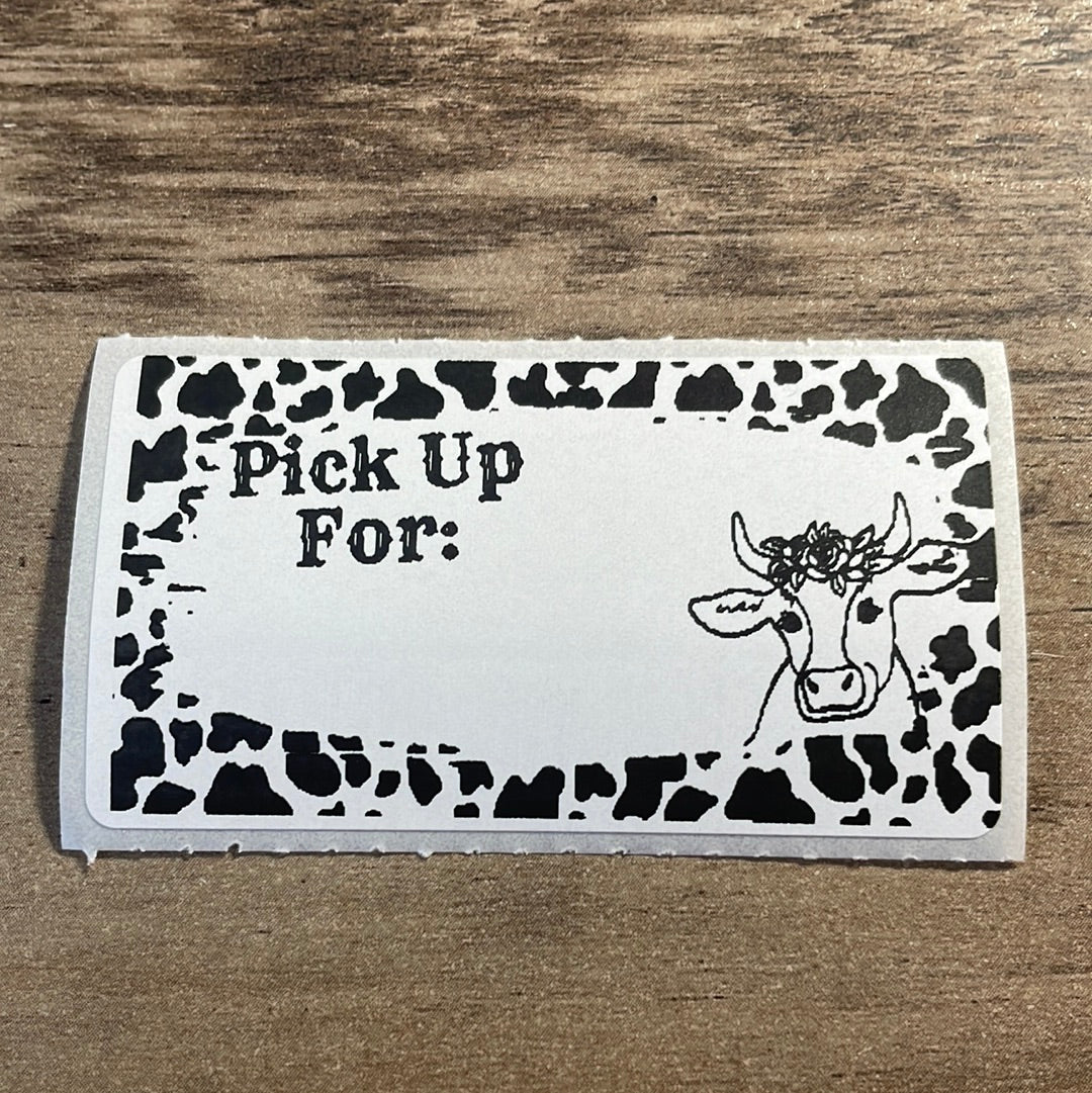Baby Cow Local Pickup Thermal Stickers