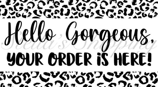 Cheetah Gorgeous Thermal Stickers