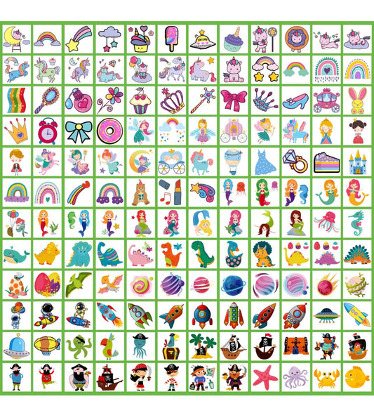 Assorted Temporary Tattoos