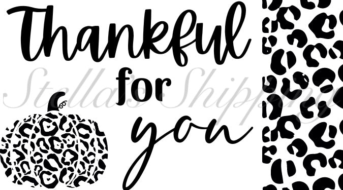 Cheetah Pumpkin Thermal Stickers