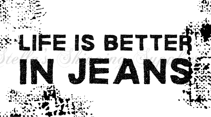 Better In Jeans Thermal Stickers