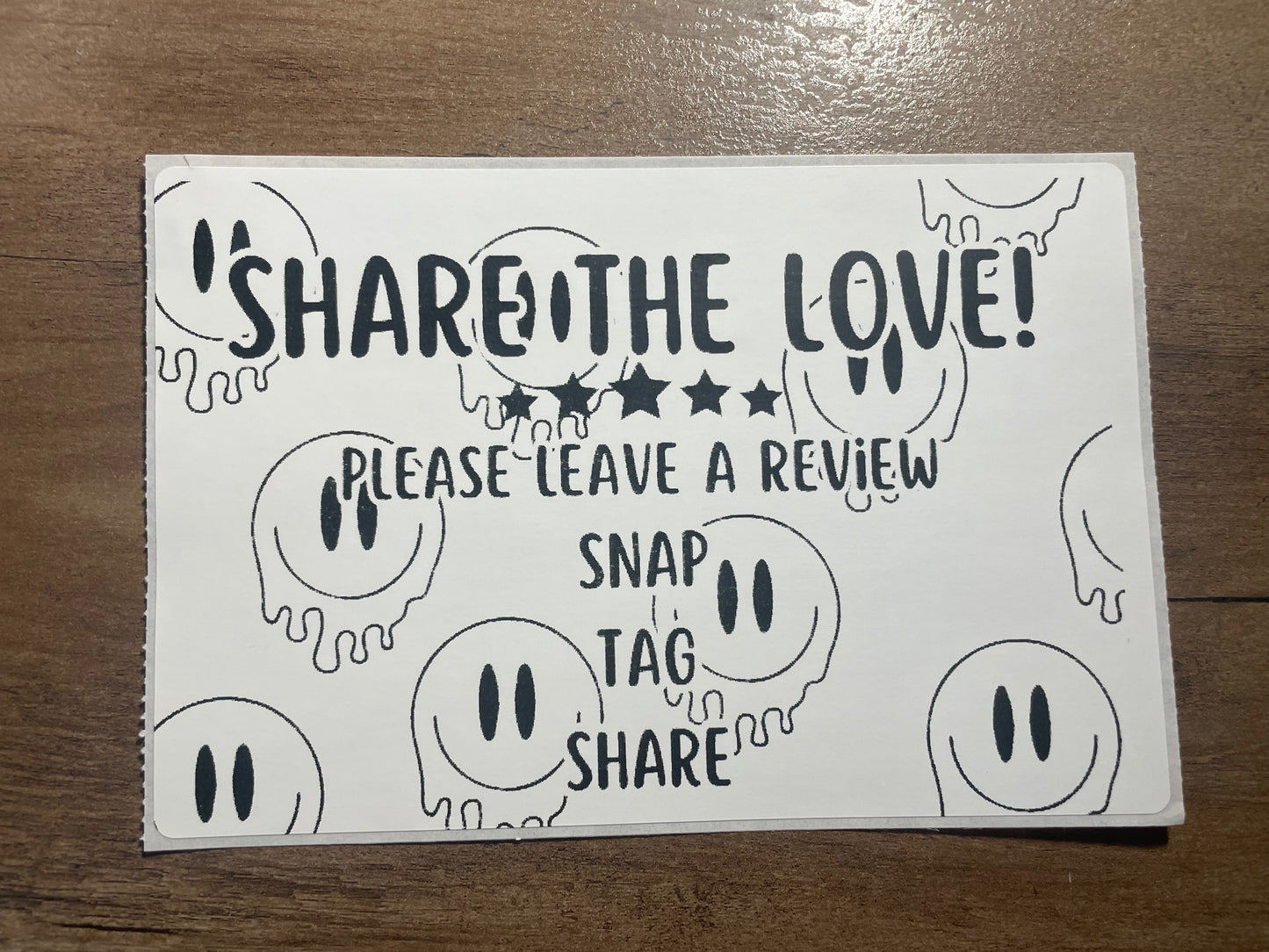 4x6 Share The Love Thermal Sticker