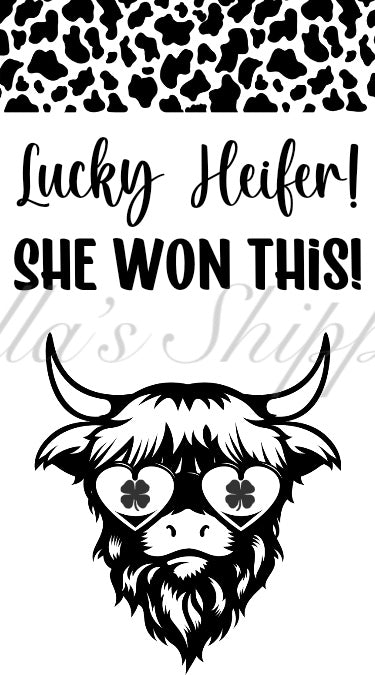 Lucky Heifer Thermal Stickers