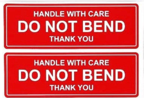 Do Not Bend Stickers