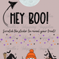 Hey Boo Ghost Scratch Off Card Set