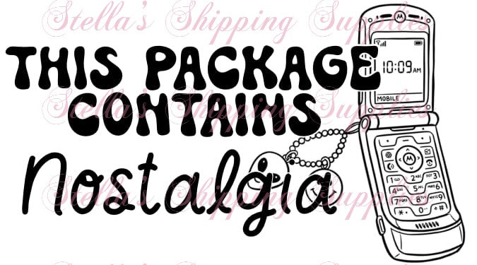 2.25x1.25” Nostalgia Thermal Stickers