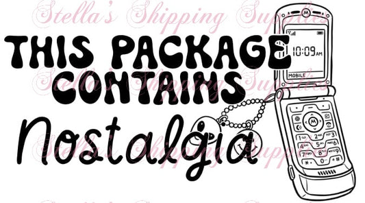 2.25x1.25” Nostalgia Thermal Stickers