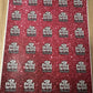 Assorted Red Glitter Sticker Sheet