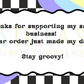 Groovy Checkered Thank You Cards