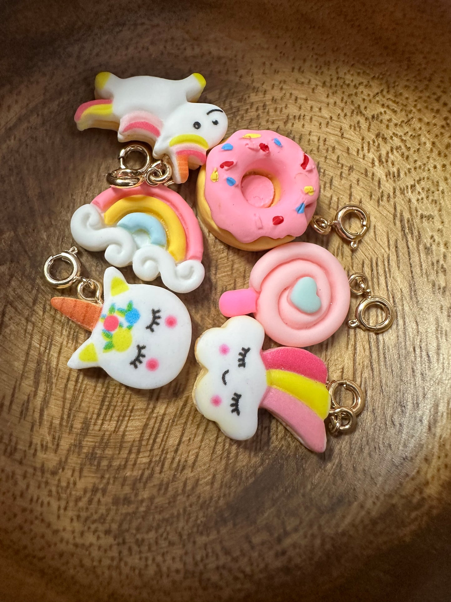 Clay Unicorn Charms