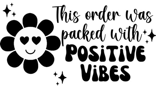 Positive Vibes Thermal Stickers