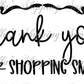 2.25x1.25” Shopping Small Bow Thermal Stickers