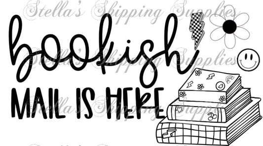 2.25x1.25” Bookish Mail Thermal Stickers