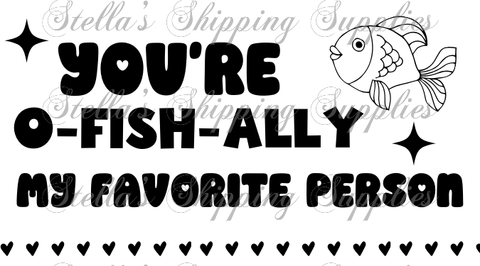 2.25x1.25” Favorite Person Thermal Stickers