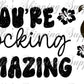 2.25x1.25” Flocking Amazing Thermal Stickers
