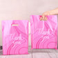 12x15 Pink Marble Merch Bags